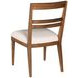 Monogram Walnut Clubhouse Cream Upholstered Side Chair