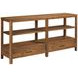 Monogram Walnut Boca Medium Stain Rectangular Console Table