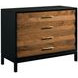 Monogram Walnut Backbay Black and Brown 4 Drawer Accent Chest
