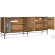 Commerce And Market Medium Natural Wood And Charcoal Giovanni TV Stand