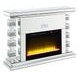 Noralie Silver and Gray 47" Fireplace with Bluetooth