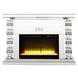 Noralie Silver and Gray 47" Fireplace with Bluetooth