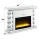 Noralie Silver and Gray 47" Fireplace with Bluetooth