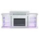 Noralie Silver and Gray 82" Fireplace with LED and Bluetooth