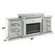 Noralie Silver and Gray 82" Fireplace with LED and Bluetooth