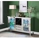 Noralie Silver 2 Glass Door Wine Cabinet with LED