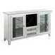 Noralie Silver 2 Glass Door Wine Cabinet with LED