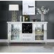 Noralie Silver 2 Glass Door Wine Cabinet with LED