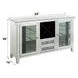 Noralie Silver 2 Glass Door Wine Cabinet with LED