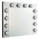 Noralie Silver Rectangular Hollywood Wall Mirror with Light