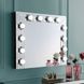 Noralie Silver Rectangular Hollywood Wall Mirror with Light