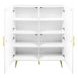 Gaines White 4 Door Accent Cabinet