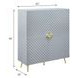 Gaines Gray 4 Door Accent Cabinet