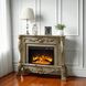 Dresden Gold Patina Rectangular Electric Fireplace