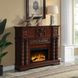 Vendome Cherry Rectangular Electric Fireplace