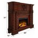 Vendome Cherry Rectangular Electric Fireplace