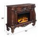 Versailles Cherry Oak Rectangular Electric Fireplace