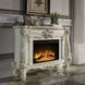 Versailles Bone White Rectangular Electric Fireplace