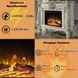 Versailles Bone White Rectangular Electric Fireplace
