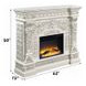 Vanaheim Antique White Rectangular Electric Fireplace