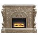 Danae Antique Silver Rectangular Electric Fireplace