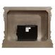 Danae Antique Silver Rectangular Electric Fireplace