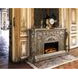 Danae Antique Silver Rectangular Electric Fireplace