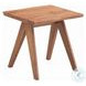 Velentina Natural Square End Table