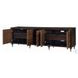Diya Forged Bronze and Espresso 5 Door Console Cabinet