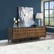 Diya Forged Bronze and Espresso 5 Door Console Cabinet