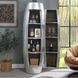 Brancaster Silver 1 Door Bar Cabinet