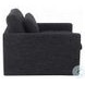 Naveen Dark Gray Fabric Swivel Chair with Pillow