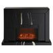 Drisana Black Rectangular Electric Fireplace