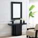 Drisana Black Rectangular Glass Top Console Table