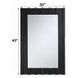 Drisana Black Rectangular Wall Mirror