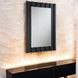 Drisana Black Rectangular Wall Mirror