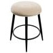 Metal Base Barstools Champagne Performance Fabric Swivel Backless Bar Stool