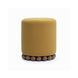 Dex Amber Performance Vegan Mohair Upholstered Round Ottoman