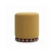 Dex Amber Performance Vegan Mohair Upholstered Round Ottoman