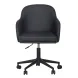 Sydney Black Upholstered Swivel Desk Chair