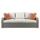 Salena Beige Outdoor 82" Sofa and 2 Ottomans
