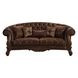 Versailles Brown 109" Sofa with Nailhead Trim