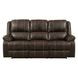 Zuriel Brown Rocker Reclining 81" Sofa