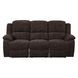 Madden Brown Chenille Reclining 79" Sofa