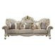Picardy Beige Oversized 110" Sofa with Nailhead Trim