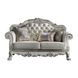 Dresden Antique Pearl 64" Loveseat with Pillow and Nailhead Trim