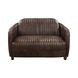 Brancaster Antique Slate Leather 50" Loveseat with Nailhead Trim
