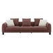 Mardi Maroon Tweed 109" Sofa with 3 Pillows