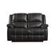Zuriel Black Reclining 56" Loveseat