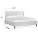 Fernholt Belgian Wheat and White King Upholstered Panel Bed